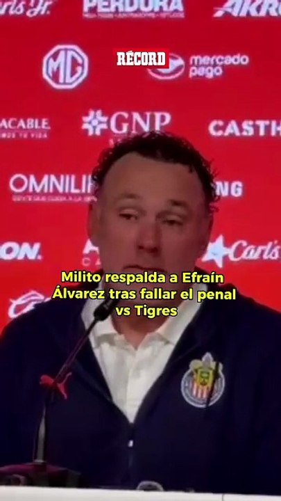 “Lo primero que tengo para decir es que fallan los penales los que los patean": Milito defiende a Efraín Álvarez luego de su fallo ante los Tigres.