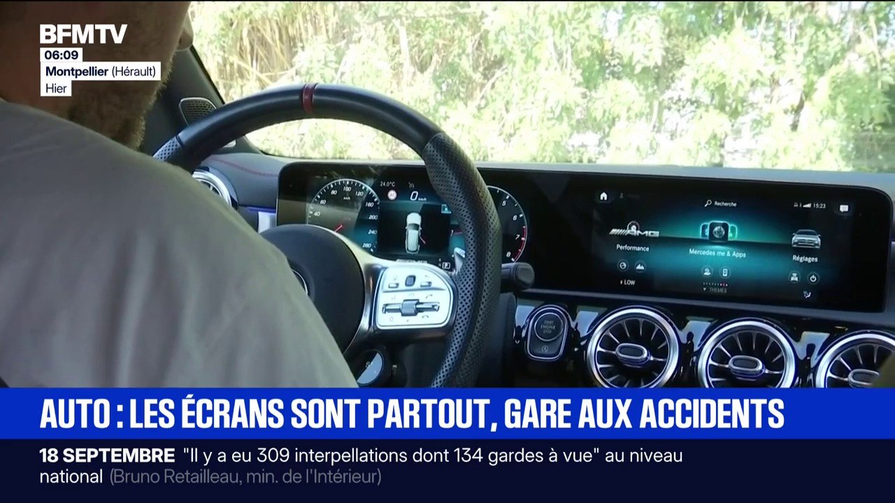 Voitures: quand les écrans peuvent devenir une source de distraction et d'accident
