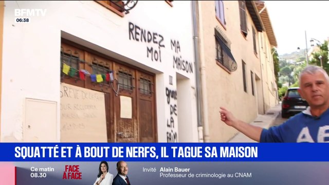 Rendez-moi ma maison : son logement squatté, ce propriétaire tague sa maison et entame une grève de la faim