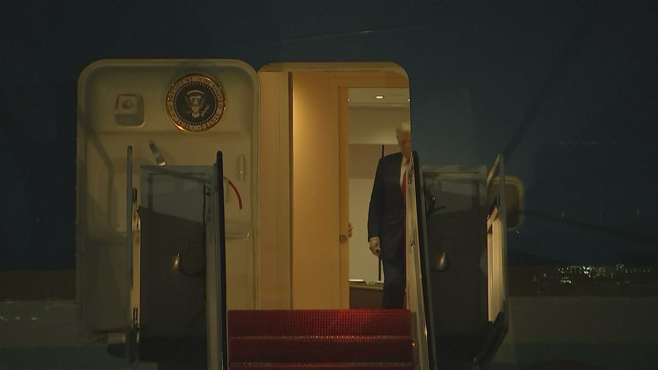 TRUMP and MELANIA Moment Everyone Is Talking About: Gestures Caught as They Exit Air Force One