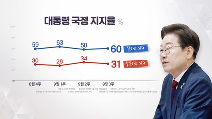 "대통령 지지율 60%...민주 41%·국힘 24%" - 갤럽 / YTN
