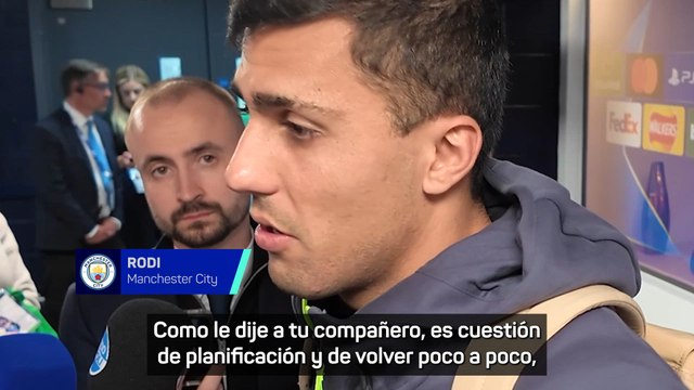 ZONA MIXTA de RODRIGO tras el MANCHESTER CITY vs NÁPOLES