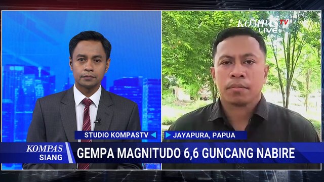Terbaru! Situasi Pasca-Gempa M 6,6 di Nabire, BMKG Catat 4 Gempa Susulan | KOMPAS SIANG