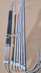 850mm 3500w 230v carbon fiber twin tube ir lamps quartz heating elements