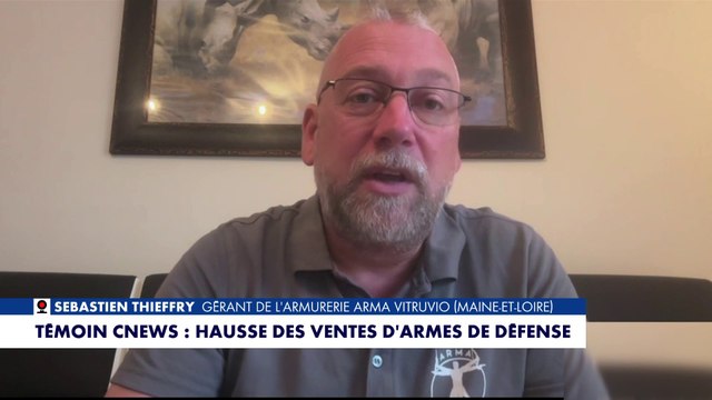 Hausse des ventes d'armes de défense : «Les gens se sentent moins en sécurité», détaille cet expert