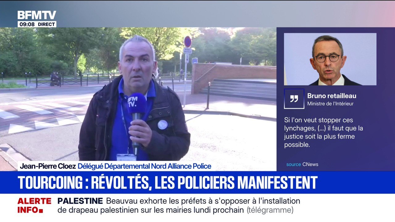 Policier agressé à Tourcoing: Jean-Pierre Cloez (Alliance Police) se dit “en colère” après la remise en liberté des suspects