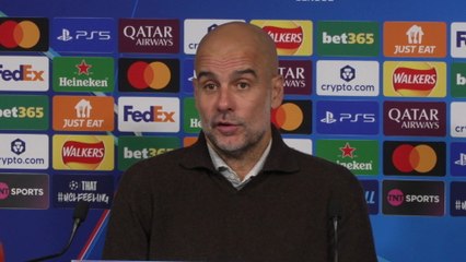 Guardiola on City's 2-0 UCL win over Napoli