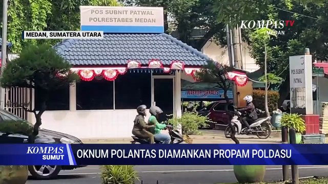 Diduga Lakukan Pelanggaran Oknum Polantas Diamankan Propam Polda Sumut