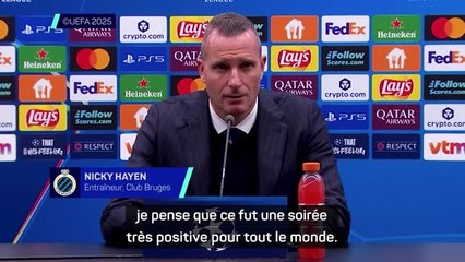 Club Bruges - Hayen : "Une soirée très positive pour tout le monde"