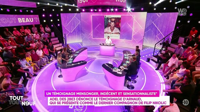 Valérie Bénaïm partage les dernières confidences d'Arnaud, qui se présente comme le dernier compagnon du regretté Filip Nikolic, dans Tout beau tout 9 sur W9.