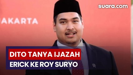 Polemik Baru, Dito Ariotedjo Tiba-tiba Tanya Ijazah Erick Thohir ke Roy Suryo