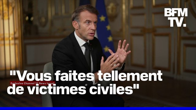 Emmanuel Macron affirme qu'Israël est en train de détruire totalement sa crédibilité en raison des victimes civiles à Gaza