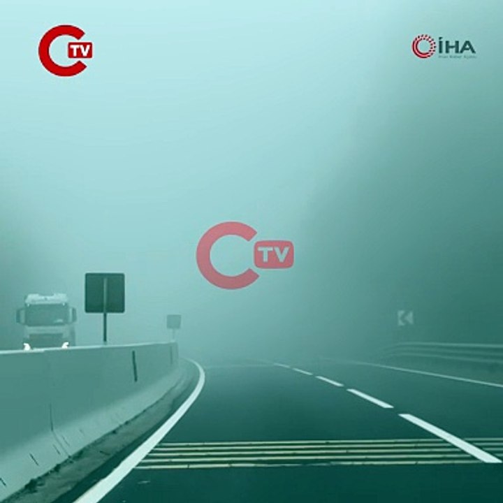 Bolu Dağı’nda sis etkili oldu: Görüş mesafesi 30 metre!