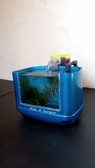 Mini aquarium with hang on back filter