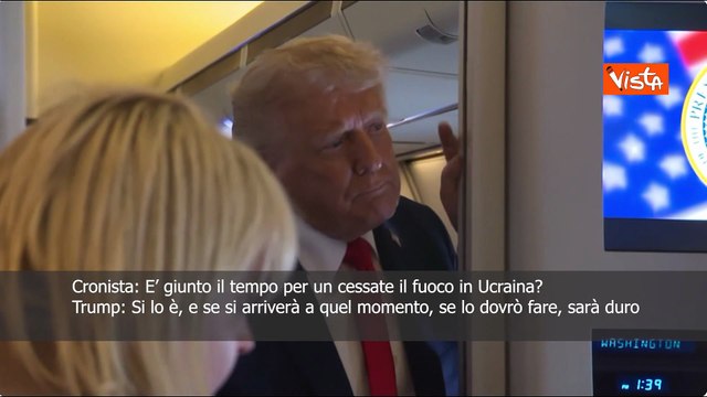 Trump: E' tempo per un cessate il fuoco in Ucraina, ma sarà duro