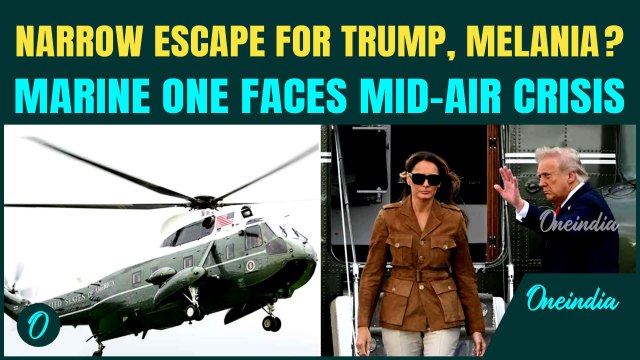 Trump & Melania Face SUDDEN Helicopter Crisis; Trump’s Emergency Landing in Fiery Mid-Air Drama!