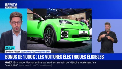 Voitures électriques: le gouvernement annonce une prime de 1.000 euros pour acheter une voiture électrique avec une batterie européenne