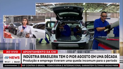 Indústria brasileira tem pior agosto em 10 anos