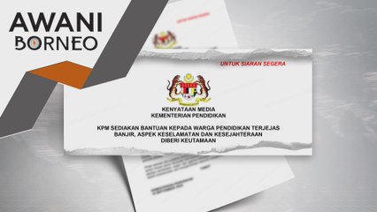 Pelajar terjejas banjir diberi kelonggaran tidak pakai seragam sekolah