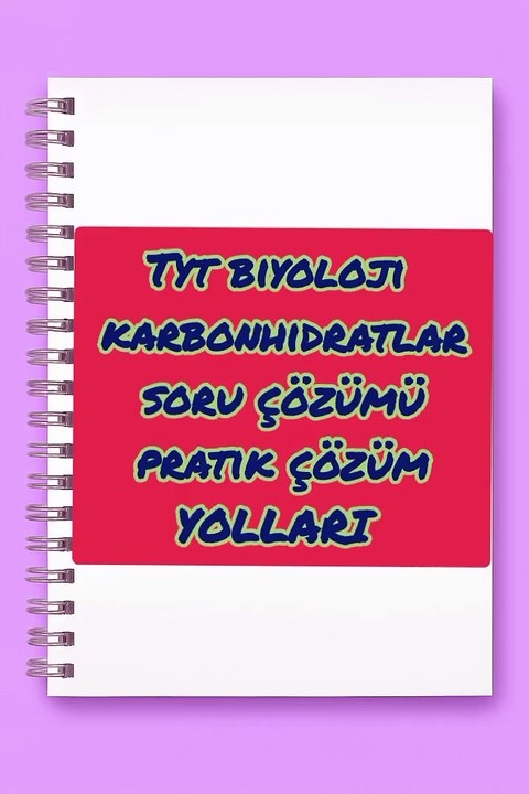 TYT BİYOLOJİ karbonhidratlar soru çözümü ve pratik yolları