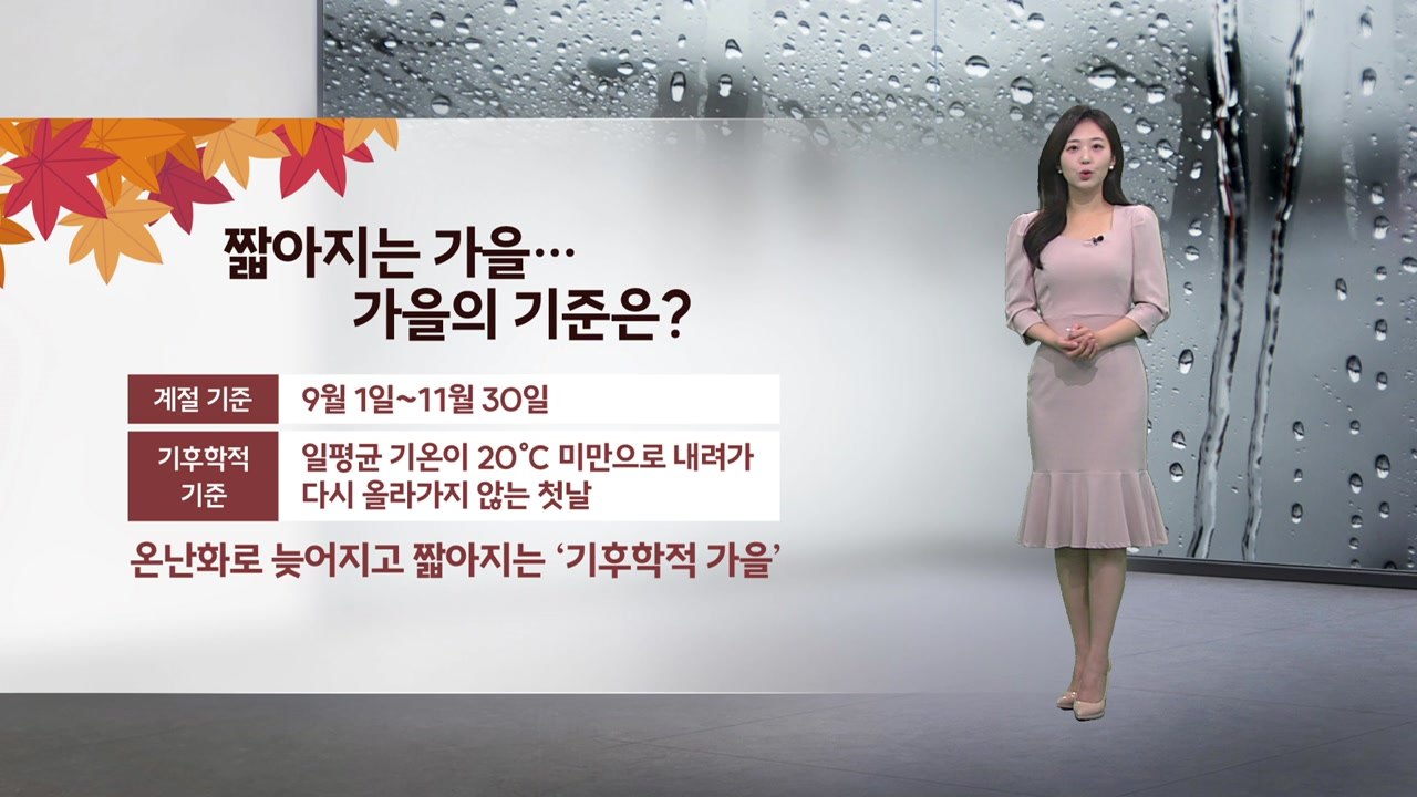 [이슈날씨] 내일 오전 전국 곳곳 가을비...서울 한낮 기온 24도 / YTN