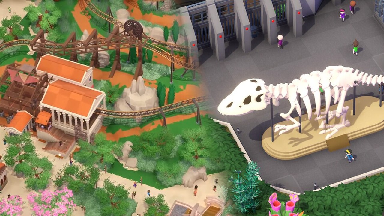 Von Jura bis Antike: Im neuen Parkitect-Addon könnt ihr euren Themenpark in neues Gewand hüllen