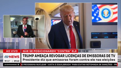 Trump ameaça revogar licenças de emissoras de TV que estão “contra” ele