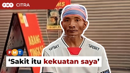Abang Tingkap bukti sakit bukan halangan kini mampu gaji pekerja