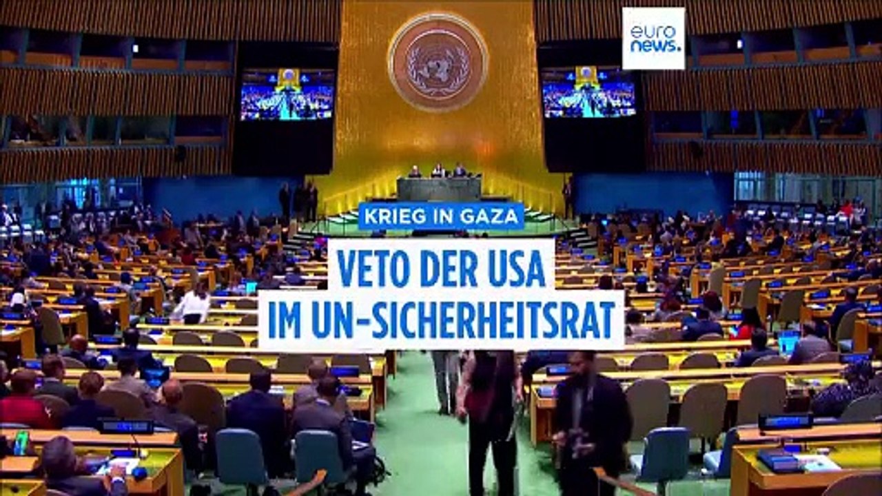 USA legen Veto gegen Resolution des UN-Sicherheitsrats zur sofortigen Waffenruhe im Gazastreifen ein