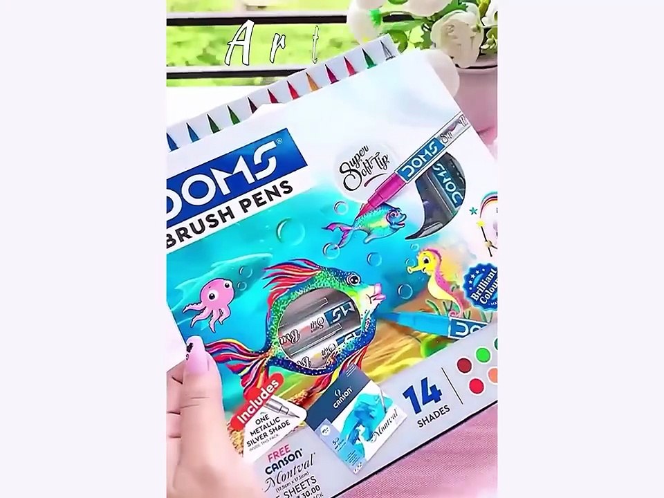 40 Art hacks with brush pens __ painting __ cool art ideas #art #creative #skils #design #drawing