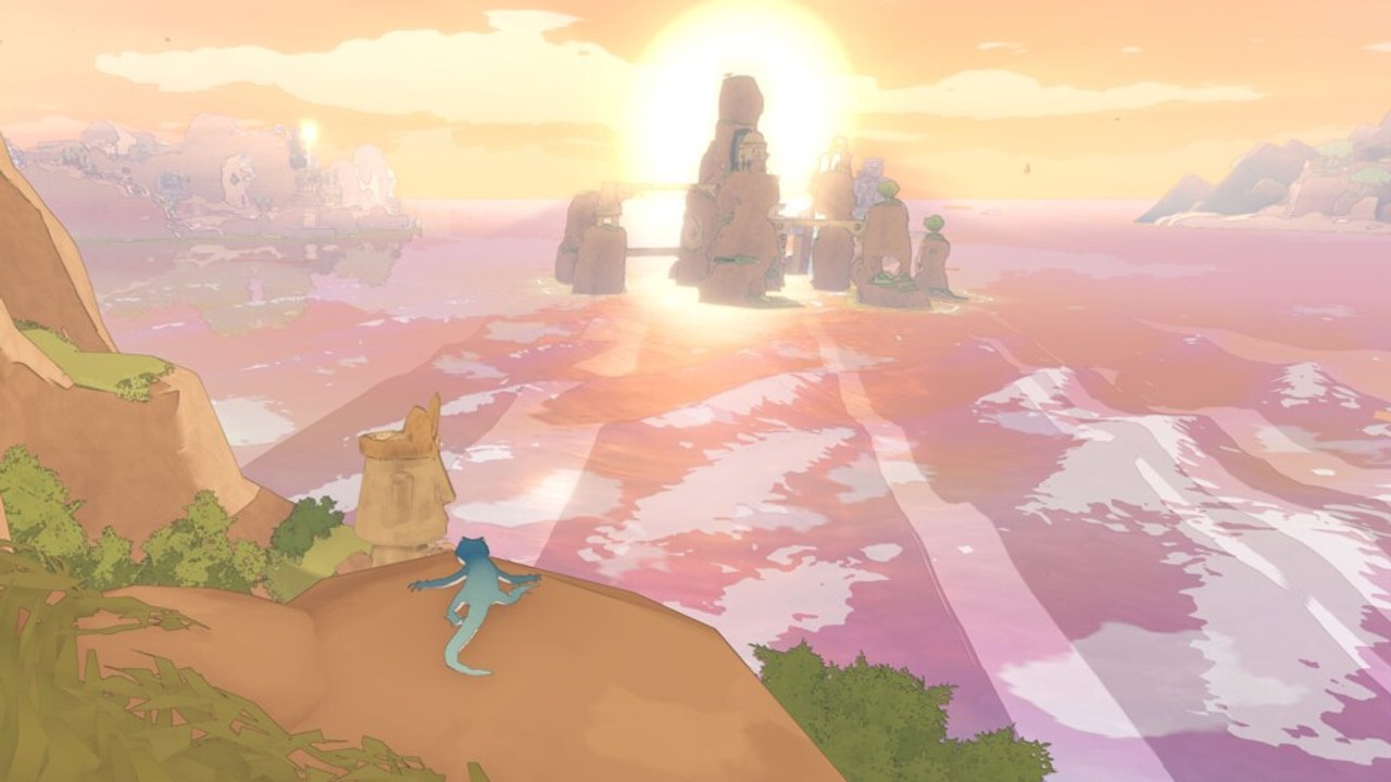 Hier spielt ihr eine kleine Eidechse im Zelda-Fieber, die in alten Tempeln herumwuselt und epische Abenteuer erlebt