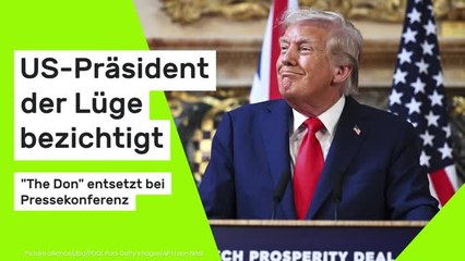 Donald Trump: "The Don" entsetzt bei Pressekonferenz - US-Präsident der Lüge bezichtigt