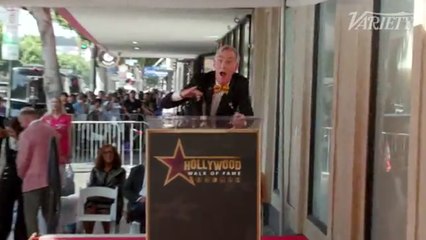 Bill Nye Speaks During His Hollywood Walk of Fame Ceremony