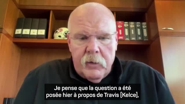 Chiefs - Reid comprend la frustration de Kelce sur le jeu offensif