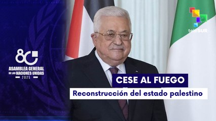 Mahmoud Abbas pidió alto al fuego permanente y la creación de un Estado palestino