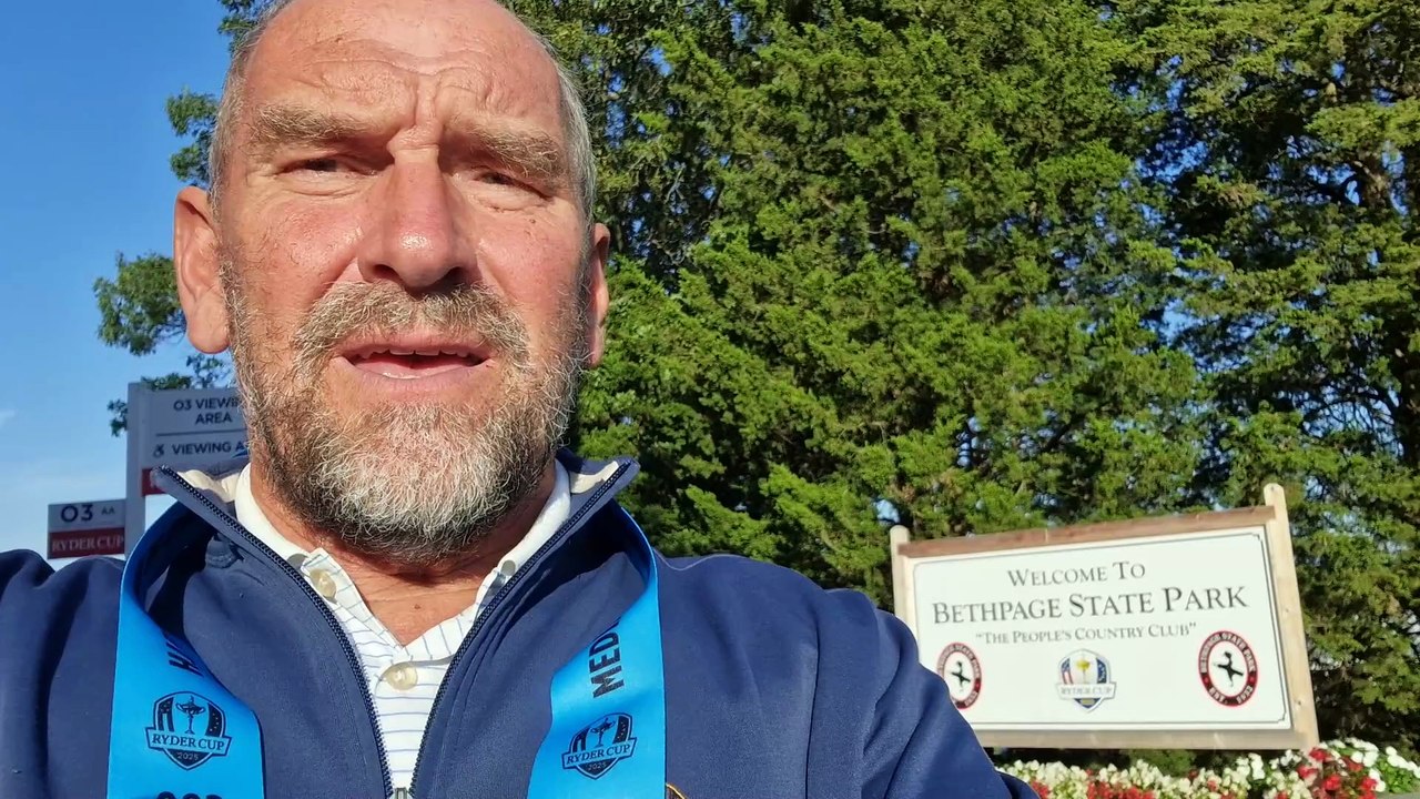Martin Dempster at Ryder Cup day 1