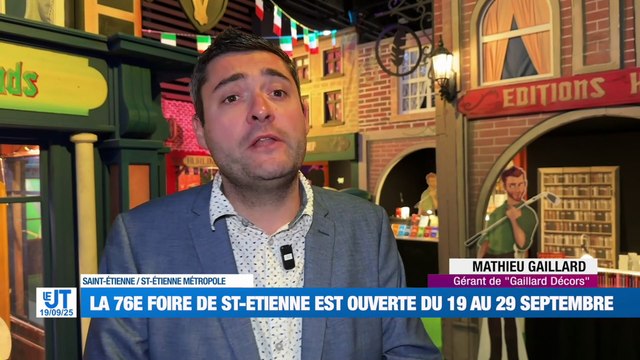 Top départ pour la 76e Foire de Saint-Étienne / Retour sur l'affaire dite du chantage à la vidéo intime / Les Verts espèrent reçoivent Reims ce samedi dans le Chaudron / La restauration du théâtre antique du Moingt a débuté