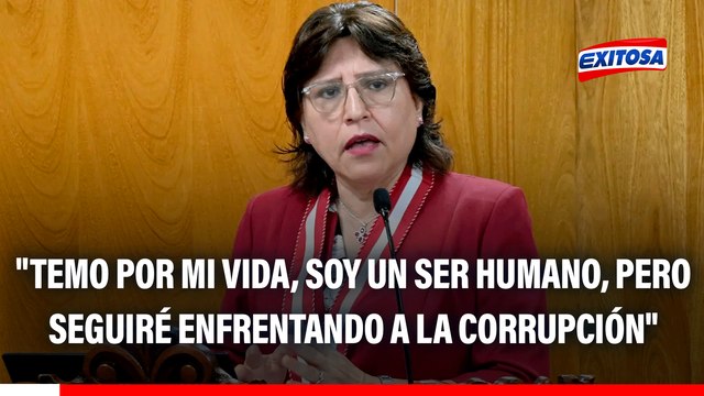 Delia Espinoza: Temo por mi vida, soy un ser humano, pero seguiré enfrentando a la corrupción