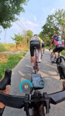 Je surprends le peloton à 1km d’un sprint massif 🤯