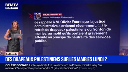 Reconnaissance de la Palestine: des drapeaux palestiniens sur les mairies lundi?