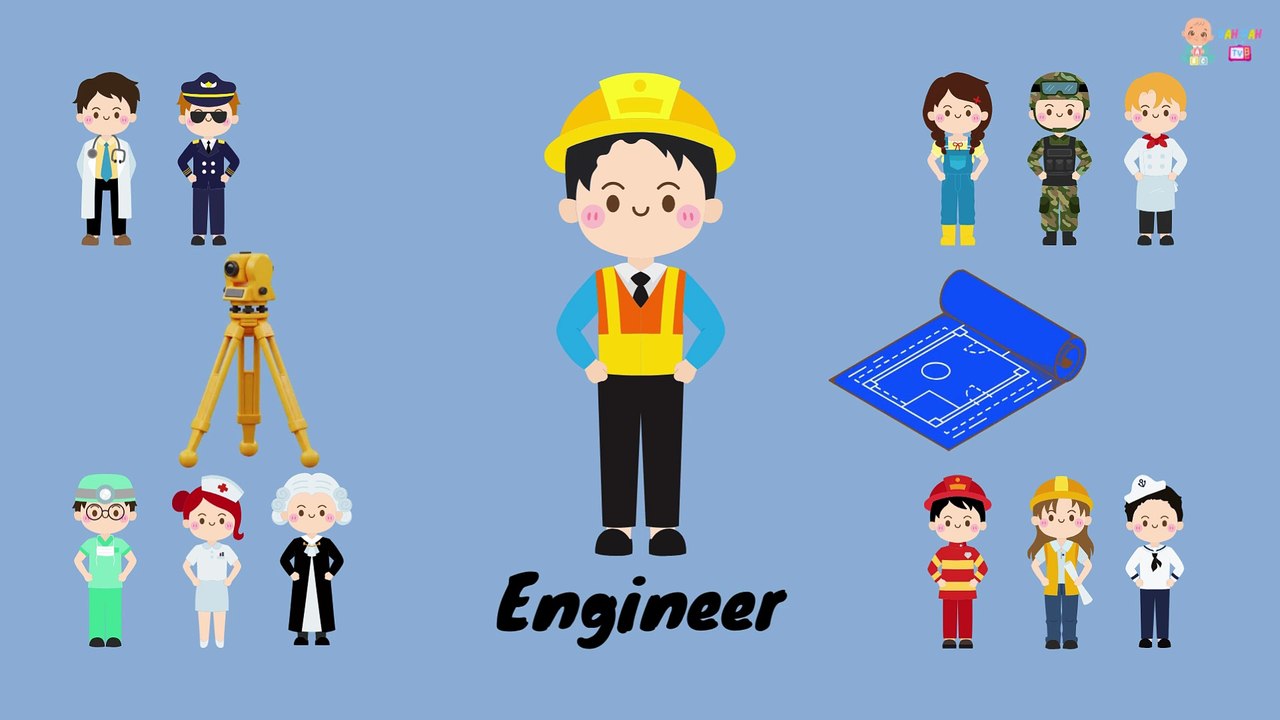 🌟 Jobs and Professions in English! 👩‍🚒 Community Helpers Song & Fun Learning for Kids & Kindergarten |Education Videos | Preschool Learning |