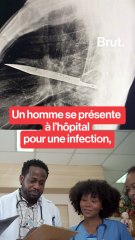 À l’hôpital, il découvre qu’il a une lame de couteau dans la poitrine depuis 8 ans.