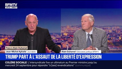 Donald Trump part à l'assaut de la liberté d'expression: "Les Américains sont très passifs", estime Jean-Michel Aphatie