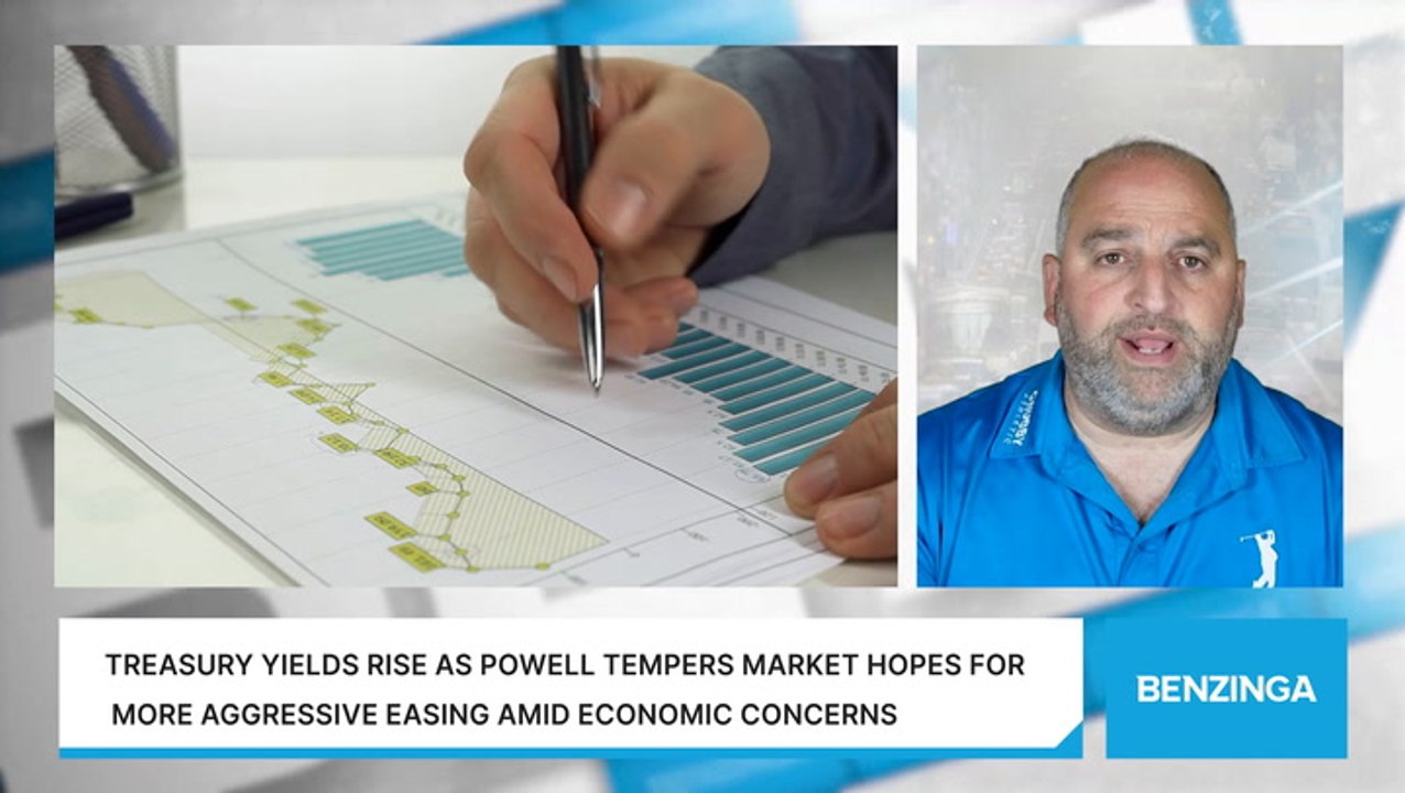 Treasury Yields Rise As Powell Tempers Market Hopes For More Aggressive Easing Amid Economic Concerns