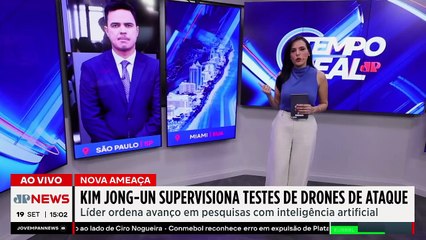 Coreia do Norte testa drones de ataque | TEMPO REAL