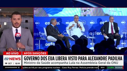 EUA liberam visto de ministro da Saúde para Assembleia da ONU | TEMPO REAL