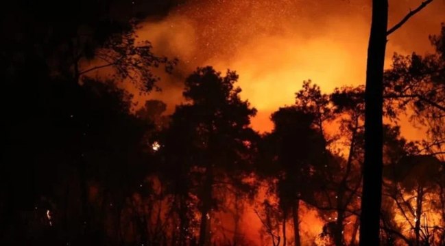 Antalya Aksu’da orman yangını; karadan müdahale sürüyor