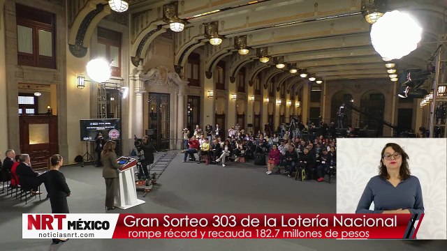 Gran Sorteo 303 de la Lotería Nacional rompe récord y recauda 182.7 millones de pesos