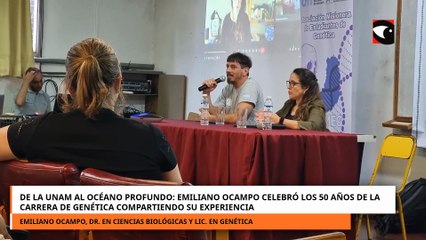 Emiliano Ocampo celebró los 50 años de la carrera de genética compartiendo su experiencia