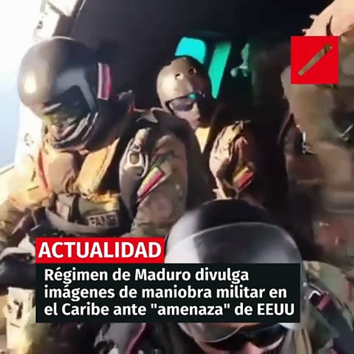 Régimen de Maduro divulga imágenes de maniobra militar en isla del Caribe ante "amenaza" de EEUU